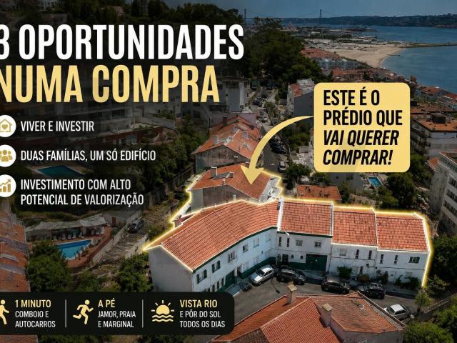 3 oportunidades. Um único prédio. Uma localização irrepetíve. 120m² Algés, Linda a Velha e Cruz Quebrada Dafundo