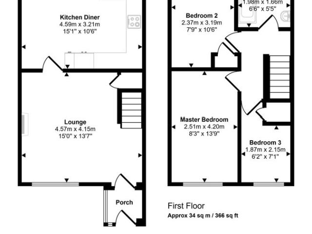 3 bed house for sale