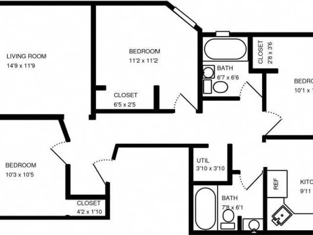 3 bedroom, Chicago IL 60640 102088287