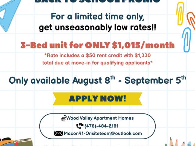 3 Bedroom Apartment for Rent at 1968 Clinton Rd #68G, Macon, GA 31211