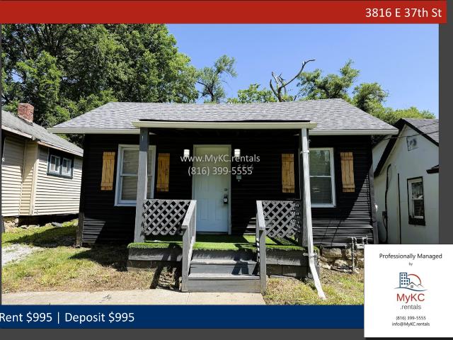 3 Bedroom Apartment for Rent at 3816 E 37th St, Kansas City, MO 64128 Palestine East