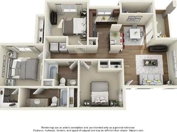 3 Bedroom Apartment for Rent at 4045 West Bell Road #2047, Phoenix, AZ 85053