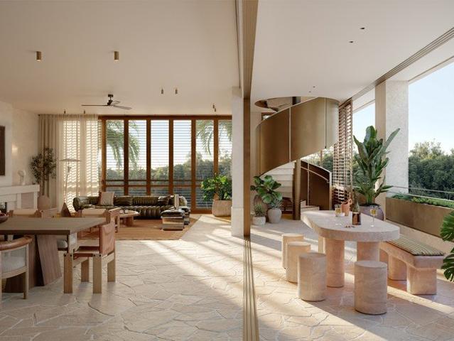 3 Bedroom Beachfront Residence with Private Rooftop and Ocean Views