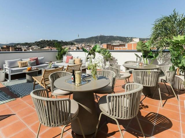 3 Bedroom Duplex Apartment with Terrace in Gràcia, Barcelona Amsterdam Apartments for Rent