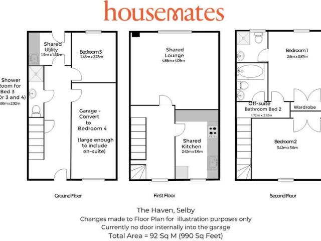3 Bedroom End Of Terrace House