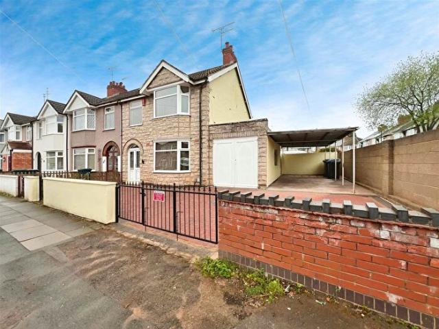 3 Bedroom End Of Terrace House To Rent In Wycliffe Road West, Wyken, Coventry, CV2