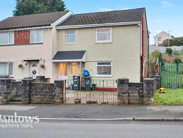3 Bedroom End Of Terrace House To Rent In Gurnos Road, Merthyr Tydfil, CF47