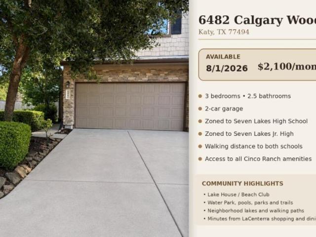 3 bedroom, Katy TX 77494 104817800