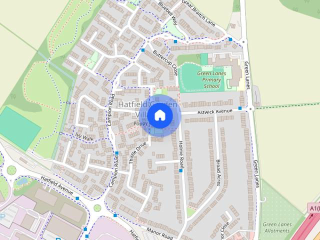 3 bedroom link detached house to rent