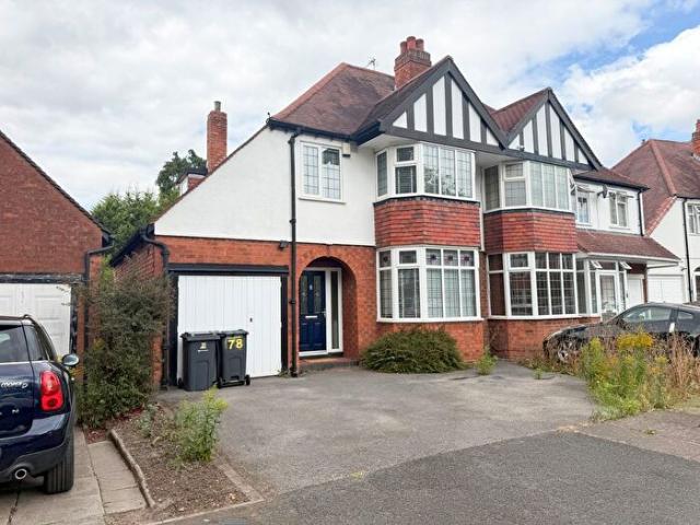 3 Bedroom Semi Detached House To Rent In Ferndale Road, Hall Green, Birmingham, B28