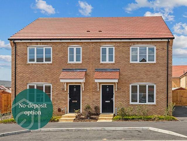 3 Bedroom Semi Detached House To Rent In Leaf Living At The Atrium, Overstone, Northamptonshire, Northampton, NN6