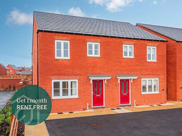 3 Bedroom Semi Detached House To Rent In Leaf Living At Western Gate, Northampton, Northamptonshire, NN7