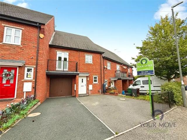 3 Bedroom Terraced House To Rent In South Lodge Mews, Midway, Swadlincote, Derbyshire, DE11