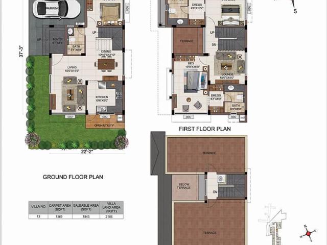 3 BHK Villa in Tambaram for resale Chennai. The reference number is 10868235