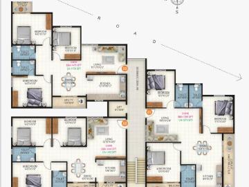 3 BHK Apartment in Cox Town for resale Bengaluru. The reference number is 19354381
