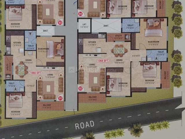 3 BHK Apartment in Chansandra for resale Bengaluru. The reference number is 21192415