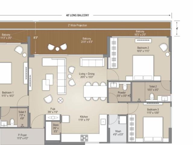 3 BHK Apartment in Chharodi for resale Ahmedabad. The reference number is 21265223