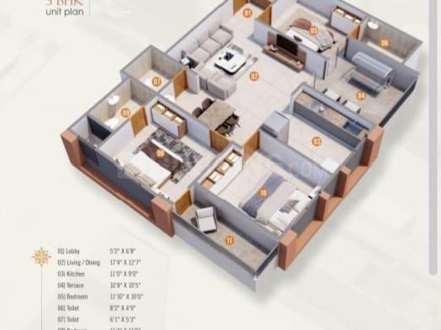 3 BHK Apartment in Chikhali for resale Pune. The reference number is 21035640