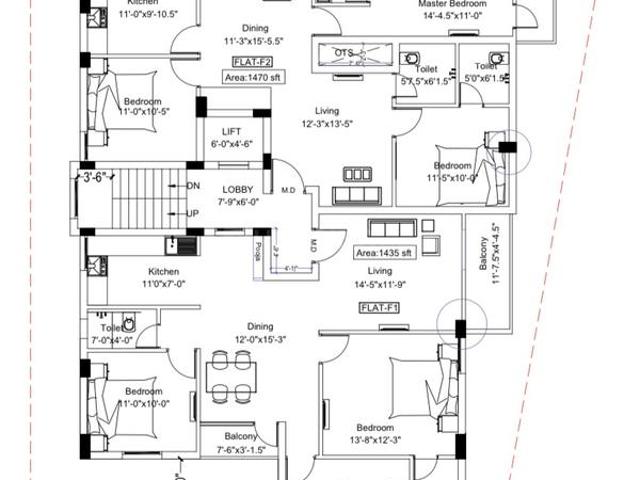 3 BHK Apartment in Chromepet for resale Chennai. The reference number is 14723804