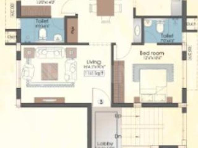 3 BHK Apartment in Ashok Nagar for resale Chennai. The reference number is 20603202