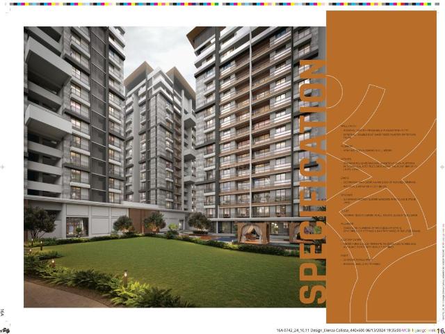 3 BHK Apartment in Bopal for resale Ahmedabad. The reference number is 15339227