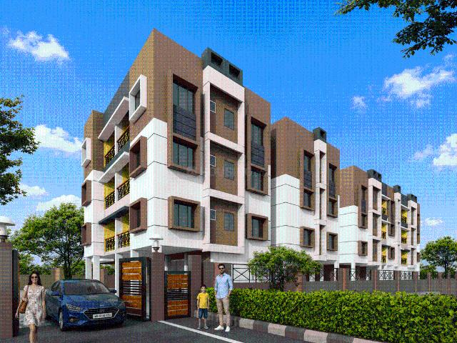 3 BHK Apartment in Boral for resale Kolkata. The reference number is 21010975