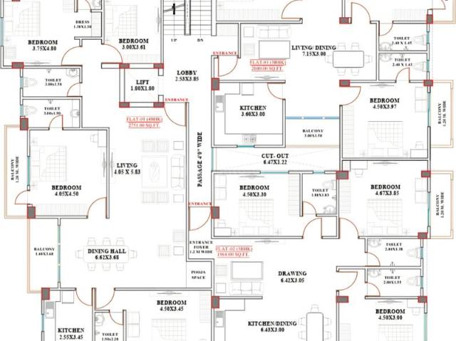 3 BHK Apartment in Boring Road for resale Patna. The reference number is 20880584