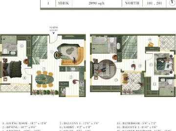 3 BHK Apartment in Banaswadi for resale Bengaluru. The reference number is 14238877
