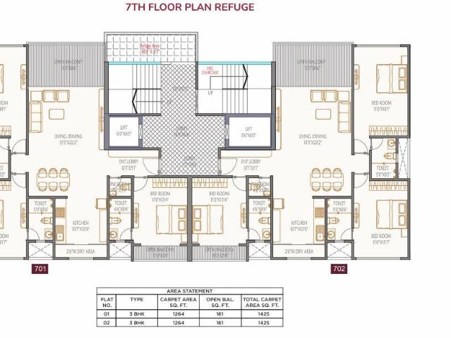 3 BHK Apartment in Baner for resale Pune. The reference number is 17819588
