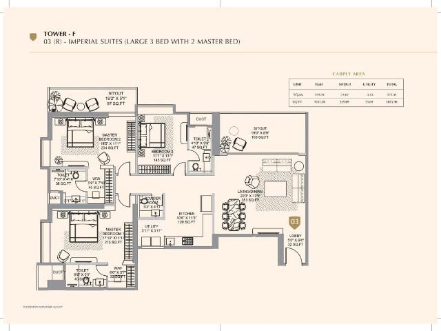 3 BHK Apartment in Baner for resale Pune. The reference number is 20313263