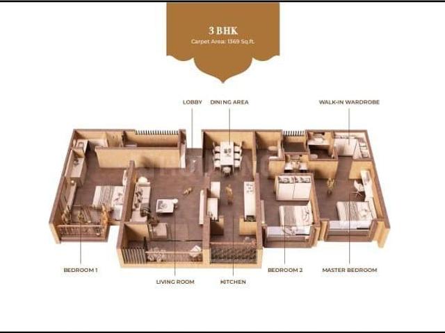 3 BHK Apartment in Bibwewadi for resale Pune. The reference number is 19588078