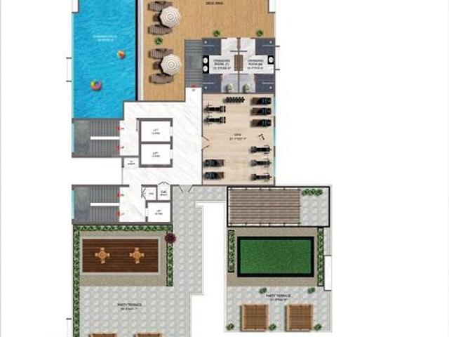 3 BHK Apartment in Gorewada for resale Nagpur. The reference number is 18843405