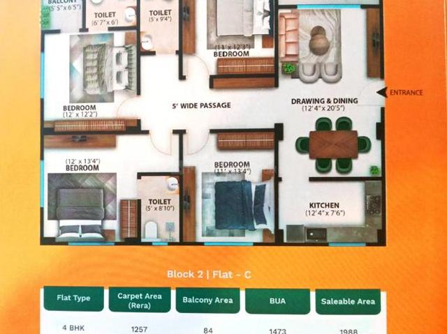 3 BHK Apartment in Don Bosco Colony for resale Siliguri. The reference number is 21218605
