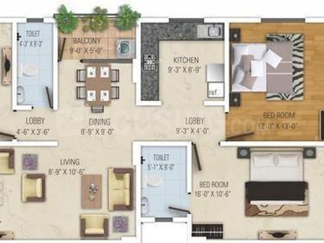 3 BHK Apartment in Dholai for rent Jaipur. The reference number is 9101456