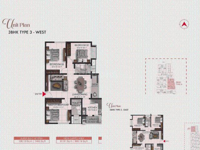 3 BHK Apartment in Koyambedu for resale Chennai. The reference number is 20823813