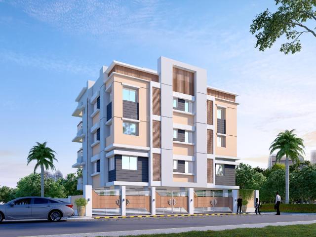 3 BHK Apartment in Kamalgazi for resale Kolkata. The reference number is 19840108