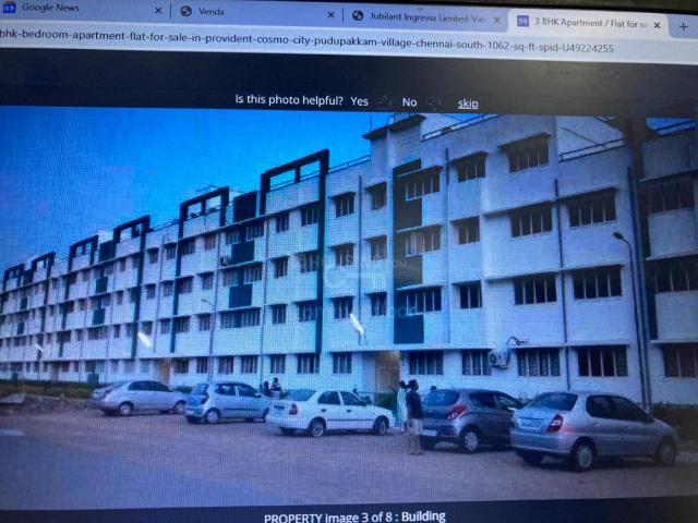3 BHK Apartment in Kelambakkam for resale Chennai. The reference number is 12087792