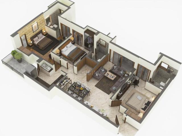 3 BHK Apartment in Kharar for resale Mohali. The reference number is 19577927