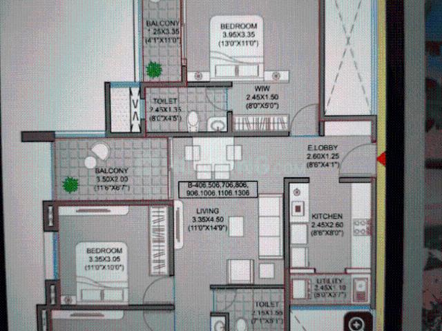 3 BHK Apartment in Kiwale for resale Pune. The reference number is 17463131
