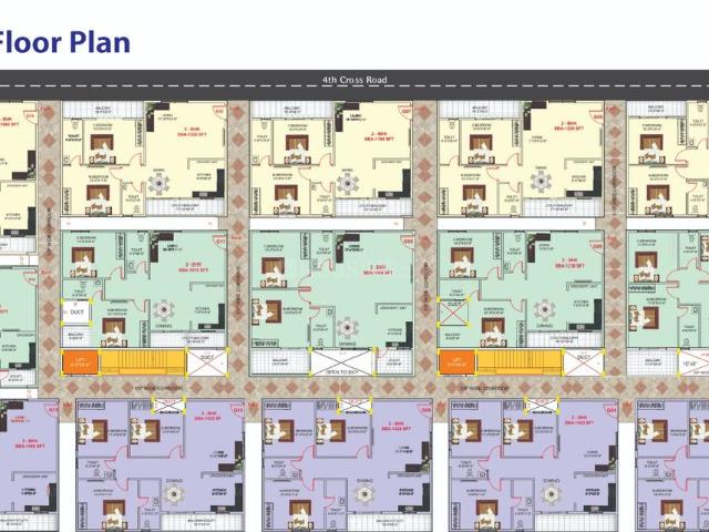 3 BHK Apartment in Hampa Pura for resale Bengaluru. The reference number is 12791211