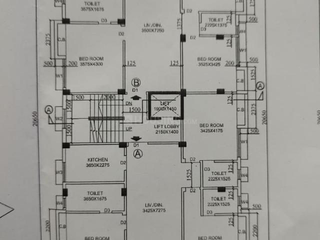 3 BHK Apartment in Jodhpur Park for resale Kolkata. The reference number is 20611249