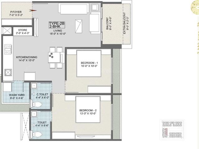 3 BHK Apartment in Jagatpur for resale Ahmedabad. The reference number is 21131552