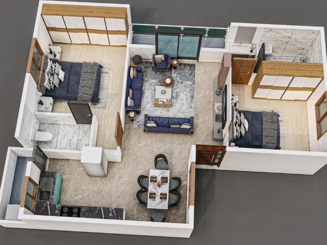 3 BHK Apartment in JP Nagar for resale Bengaluru. The reference number is 20554530