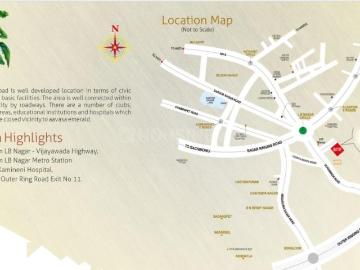 3 BHK Apartment in LB Nagar for resale Hyderabad. The reference number is 17743237