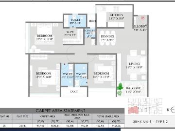3 BHK Apartment in Mohammed Wadi for resale Pune. The reference number is 19587961