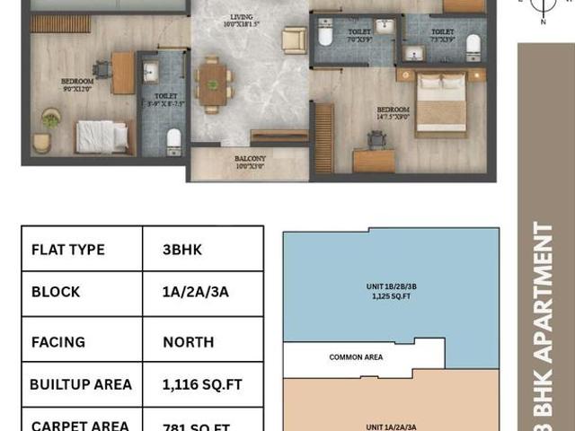 3 BHK Apartment in Madipakkam for resale Chennai. The reference number is 20850629