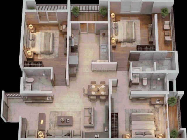 3 BHK Apartment in Mahaveer Colony Park for resale Udaipur. The reference number is 20942550