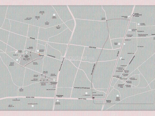 3 BHK Apartment in Makarba for resale Ahmedabad. The reference number is 17001630