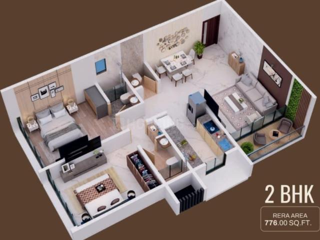 3 BHK Apartment in Malad West for resale Mumbai. The reference number is 16872512