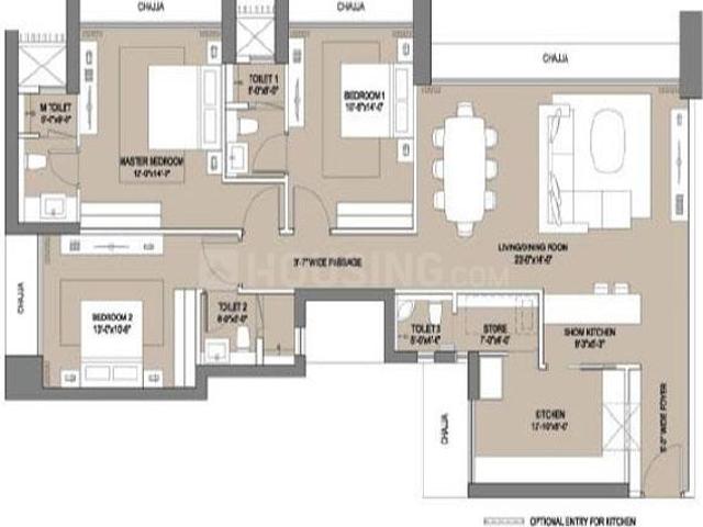 3 BHK Apartment in Mulund West for resale Mumbai. The reference number is 20195010